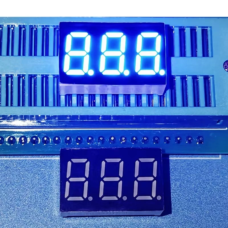 10PCS LED Digital Tube 0.36 inch 3 Digit 3631BB Common Anode 3631AB Common Cathode High Brightness Blue 3361BB Led Display