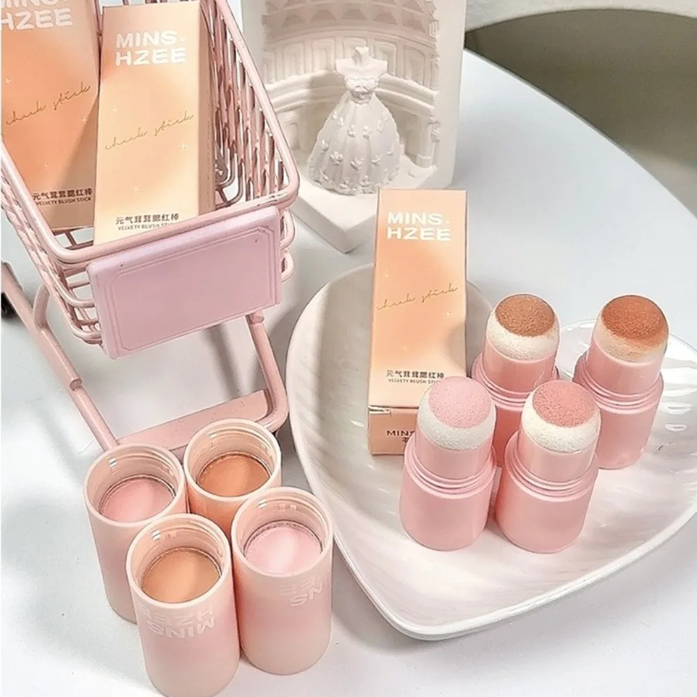 الطبيعية 3 ألوان أحمر الخدود عصا ماتي ترطيب الوجه أحمر الخدود طويلة الأمد الوجه اشراق الخد تينت النساء ماكياج مستحضرات التجميل #2