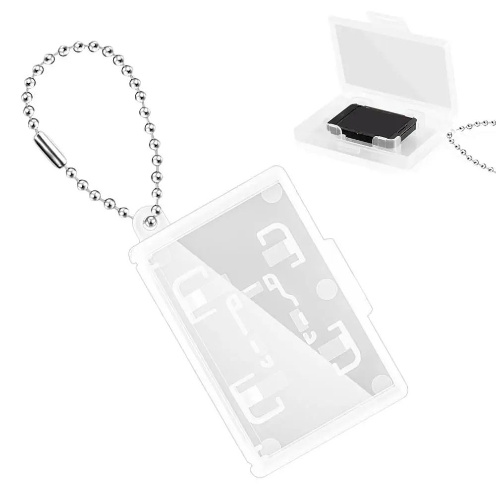 Przezroczyste etui na karty do gier Switch2 Mini z brelokiem do przechowywania kart do gier Switch Lite Game Card TF Memory R8B6