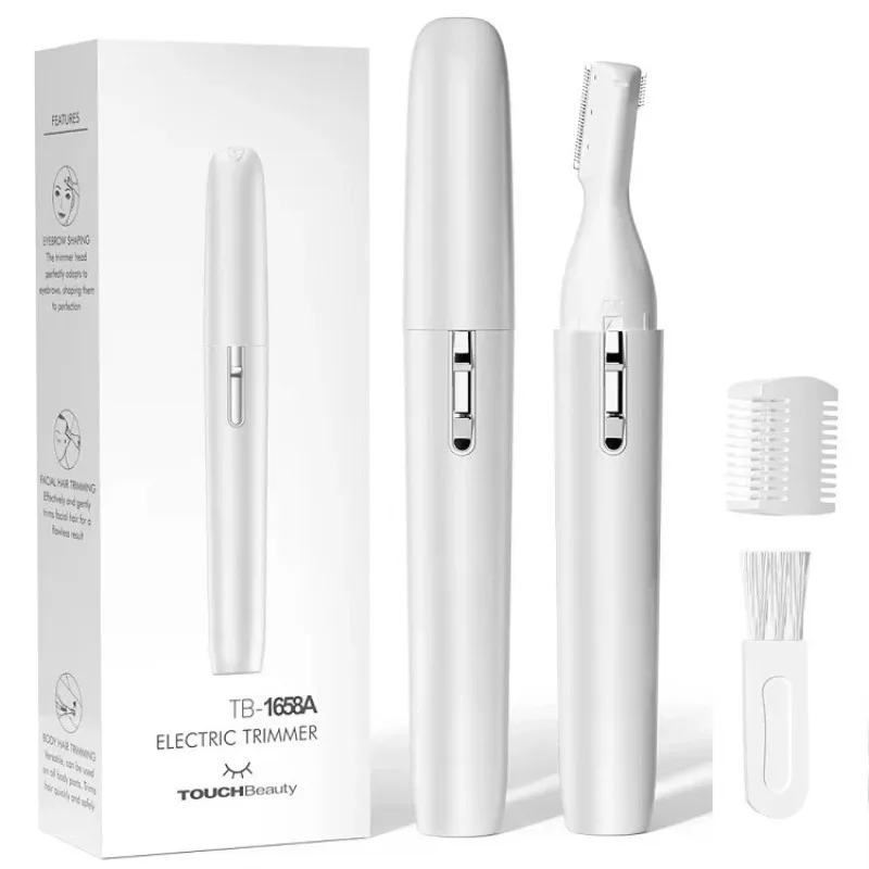 

Hot Selling Female Eyebrow Shaver Leather Tools Electric Double Sided Eyebrow Trimmer