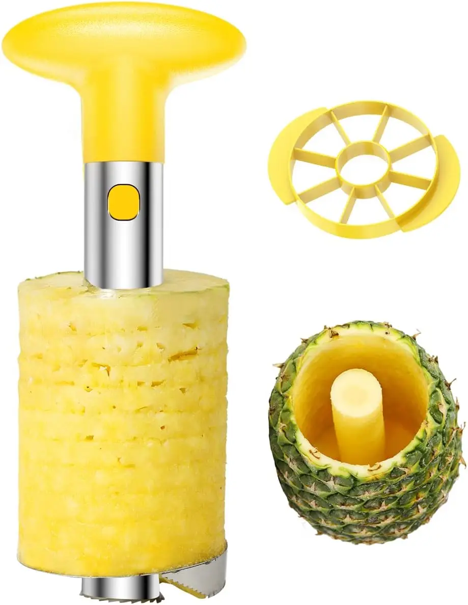 

Stainless Steel Pineapple Peeler Corer Slicer Kitchen Tool