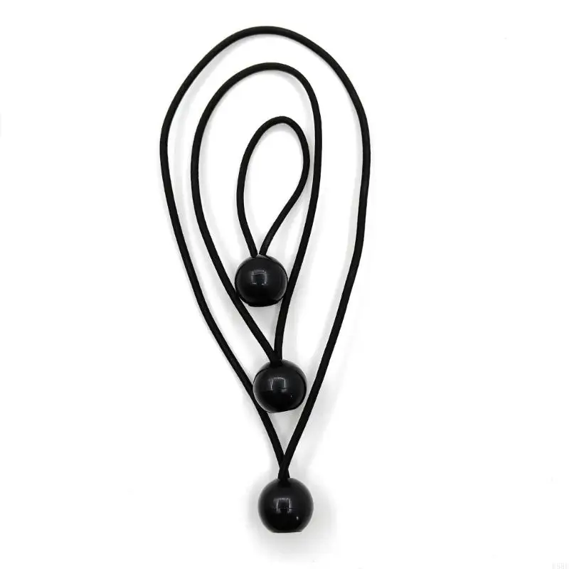 D5BE Camp Tie Cords with Ball End, 3mm Elastic 30 Pack for Tarp Corners, Tent Fabric Hold, Cargo Grouping and Daily Use
