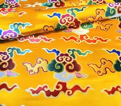 Tibetan Silk Fabric for Buddhist Temple Supplies, Tibetan Silk Fabric, Imported virus Nickel ants, Handmade Thick Rolls, Exquisi