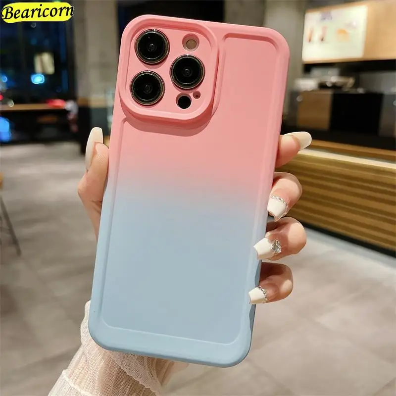 Gradient Silicone Soft Phone Case For Huawei Nova 3i 4e 7 8 9 10 11 Pro Y70 Y71 Plus Y9s Enjoy 9 10 Shockproof Cover Fundas