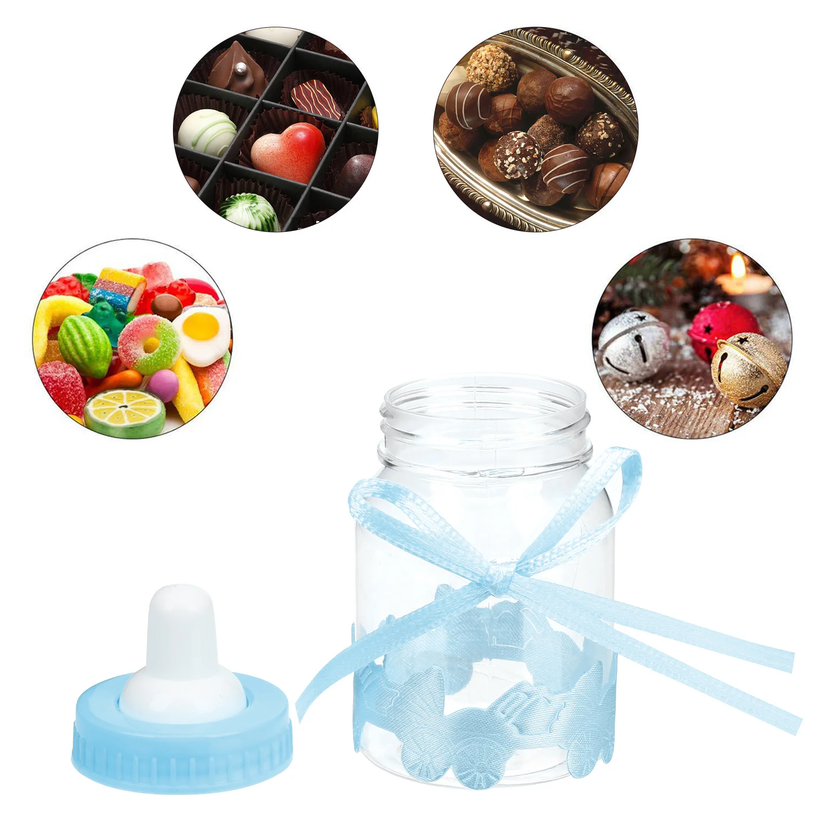 

24 Pcs Baby Shower Candy Container Party Favor Boxes Accessories Bottle Favors Bulk Milk Holder for