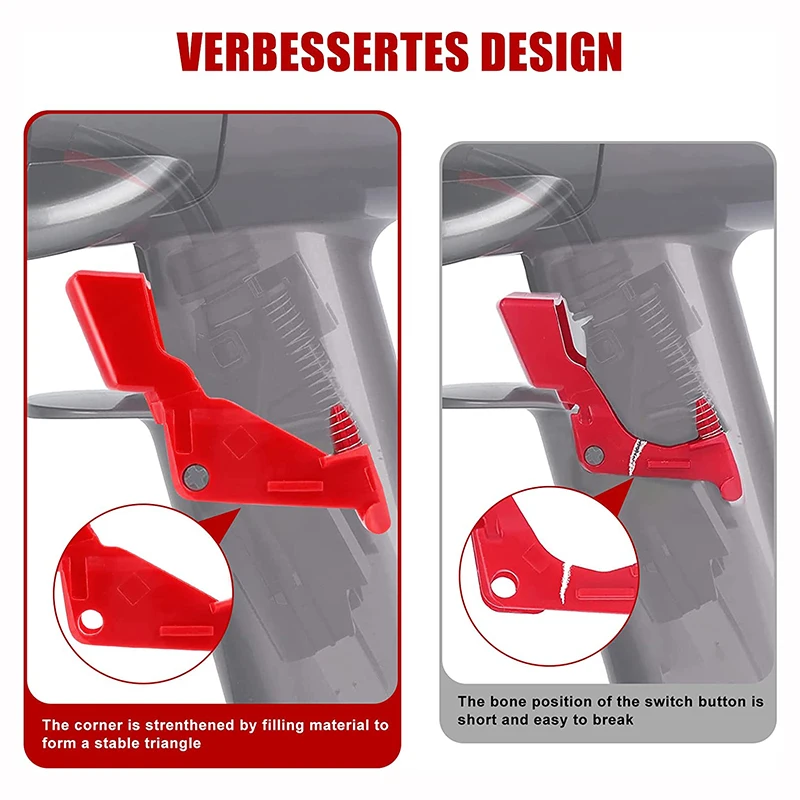 9 шт., кнопка переключения для пылесоса Dyson V11 V10, запасные части, обновленная версия, триггерный переключатель мощности, кнопка блокировки