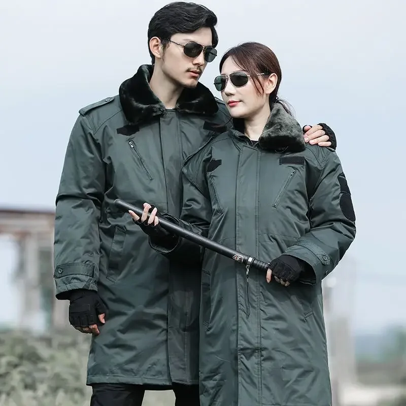 Men\'s Cold Jacket Warm Parkas In Winter Heavy Warm Military Cotton Coat In Winter Long Coat Waterproof Removable Liner