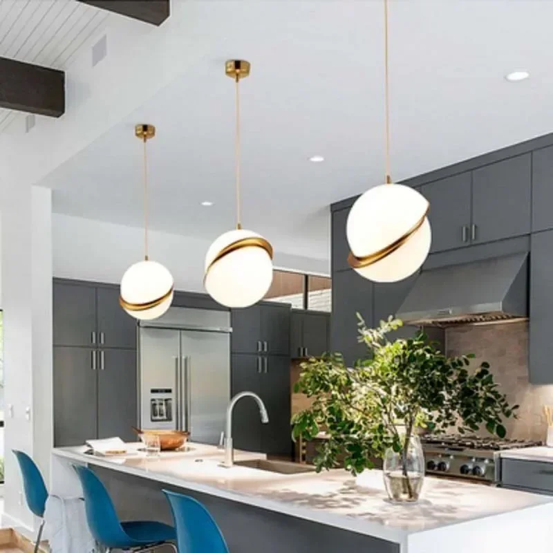 e27-モダンなペンダントランプダイニングルーム、リビングルーム、ベッドルーム、ベッドサイドカフェボールランプシェード屋内シャンデリア照明器具