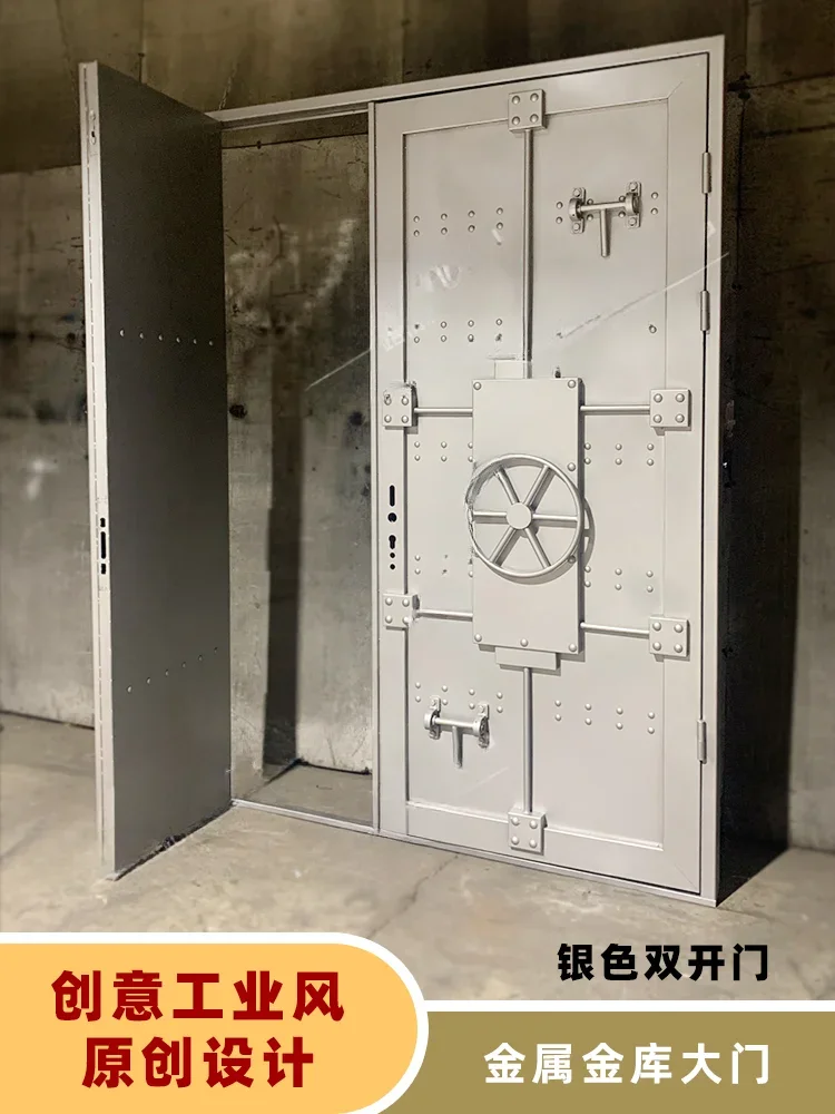 Customized Industrial Style Vault Door Decoration Bar Restaurant Secret Room Escape Door Creative Metal Iron Door