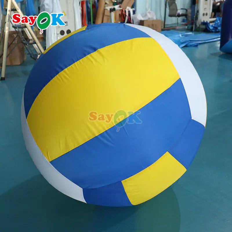 Sayok poste de voleibol inflable de PVC 3mH, soporte de voleibol de tiro inflable con juego de pelota de red para deportes de juego de playa