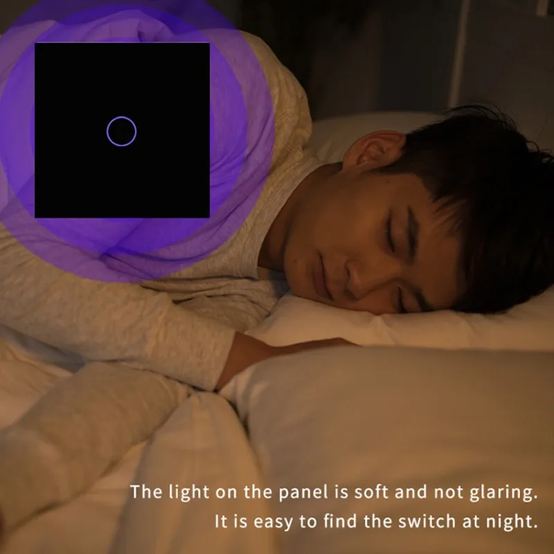 Tuya Smart EU Standard 3 Gang Switch Wireless Home Automation Wifi Light Voice Control Wall Touch Switch Support Alexa Google