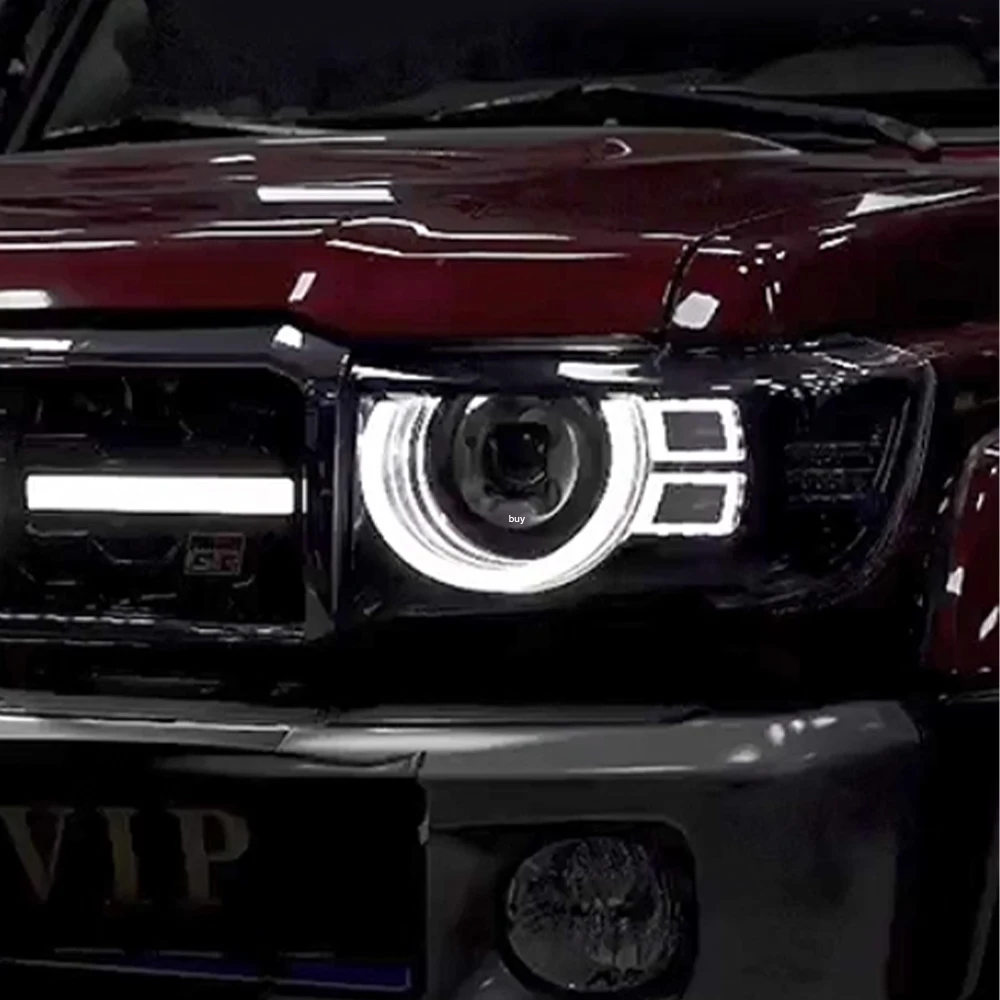 For Toyota Land Cruiser LC71 LC76 LC78 LC79 2006-2023 Headlight Upgrade Protective LED Projector Lens Accessories