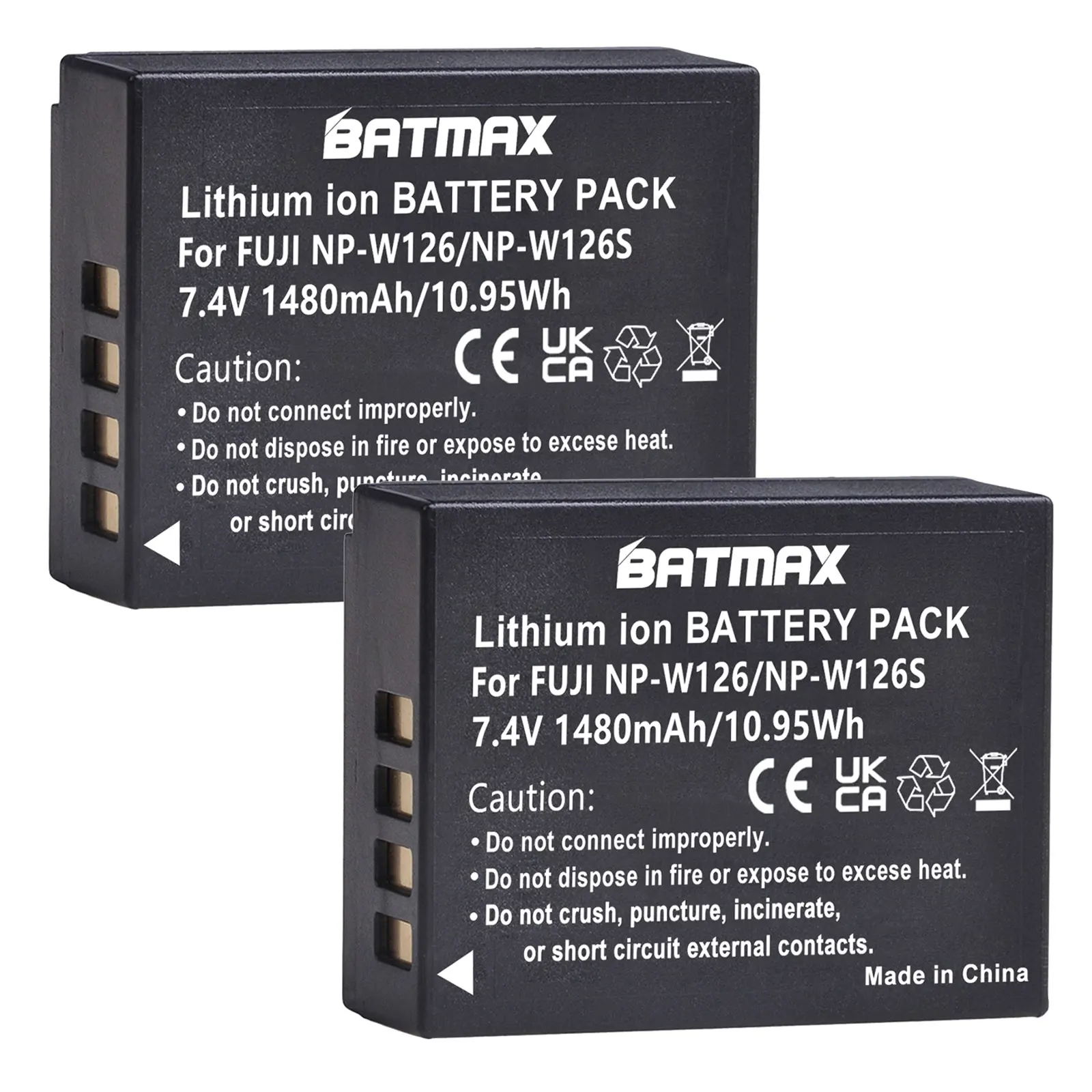 بطارية Batmax وشاحن مزدوج ليد ، نوع C Port ، Fujifilm HS30EXR HS33EXR من من النوع C