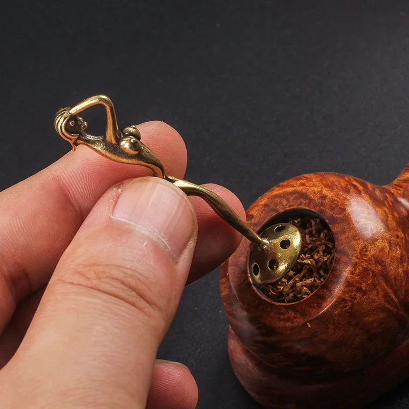 Brass Smoking Tobacco Pipe Presser Tamper Pressing Rod Tobacco Presser Grinder Crusher Tobacco Smoking Pipe Presser Tamper