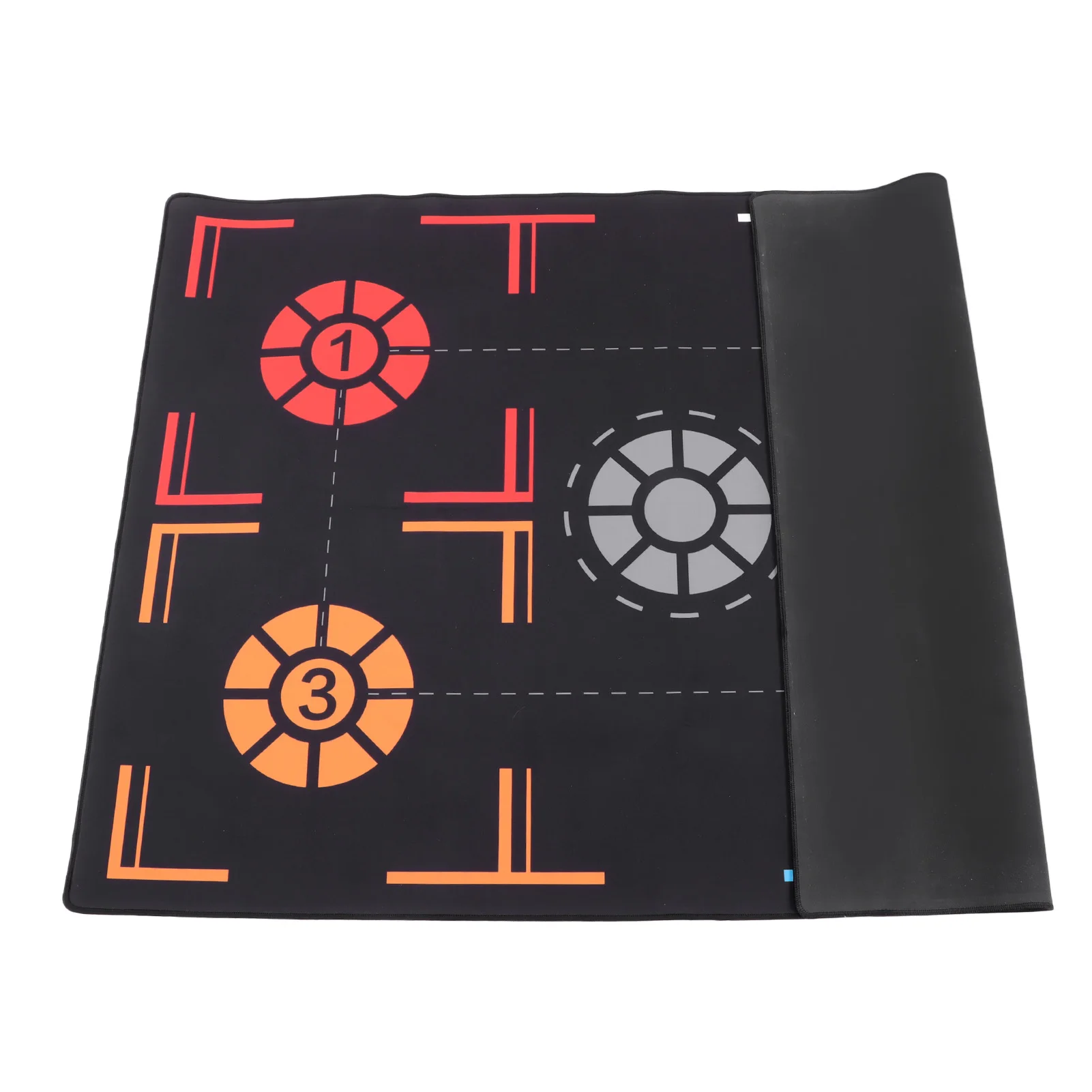 แผ่นฝึกซ้อมก้าวเท้าบาสเกตบอล กันลื่น ลดเสียงรบกวน อุปกรณ์เสริมกีฬา 76x106.7x0.2 ซม. แผ่นฝึกซ้อมก้าวเท้าบาสเกตบอล