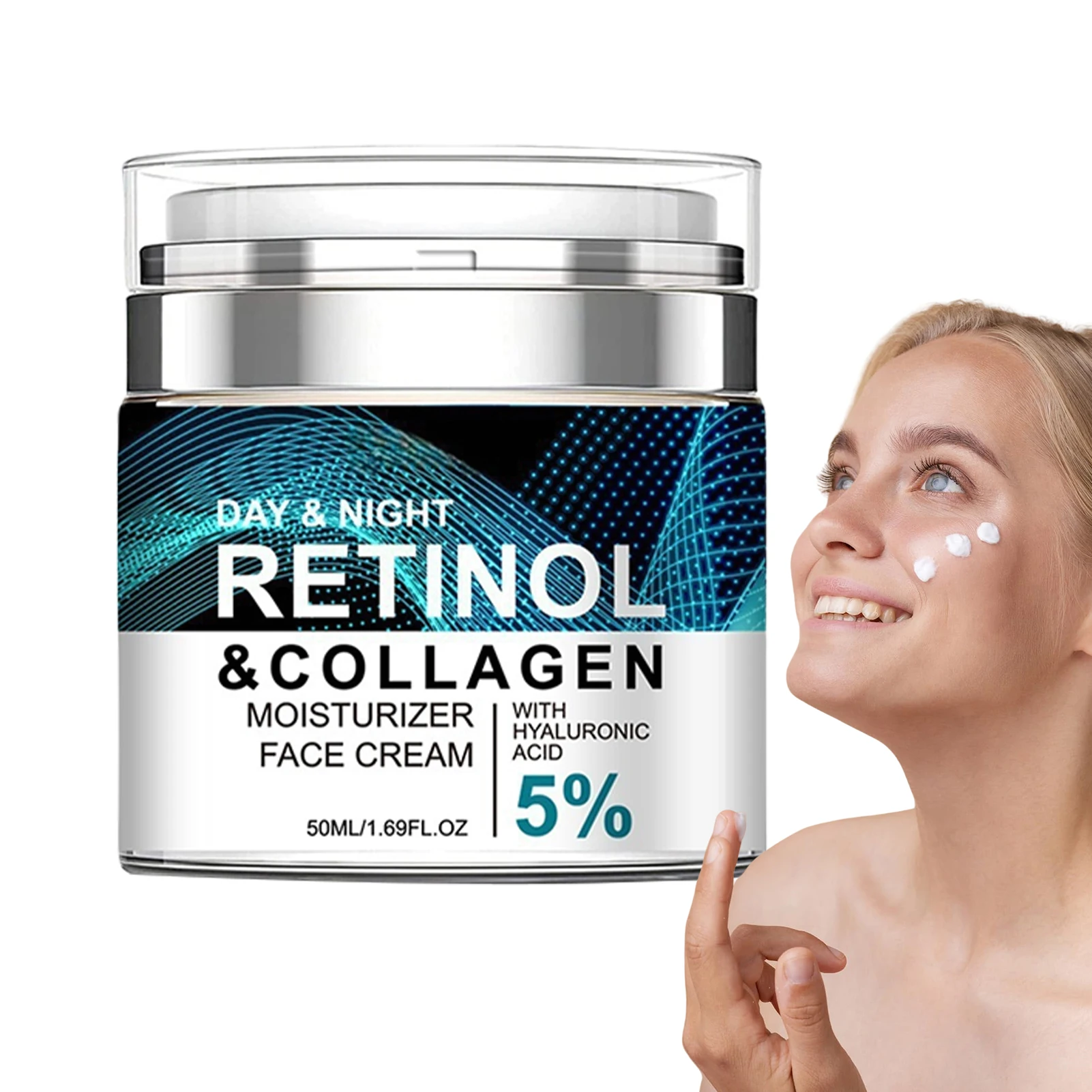 50g Retinol Face Cream Anti Age Firming Smoothing Rejuvenating Moisturizing Face Cream Retinol essence Collagen Hyaluronic cream - view 3