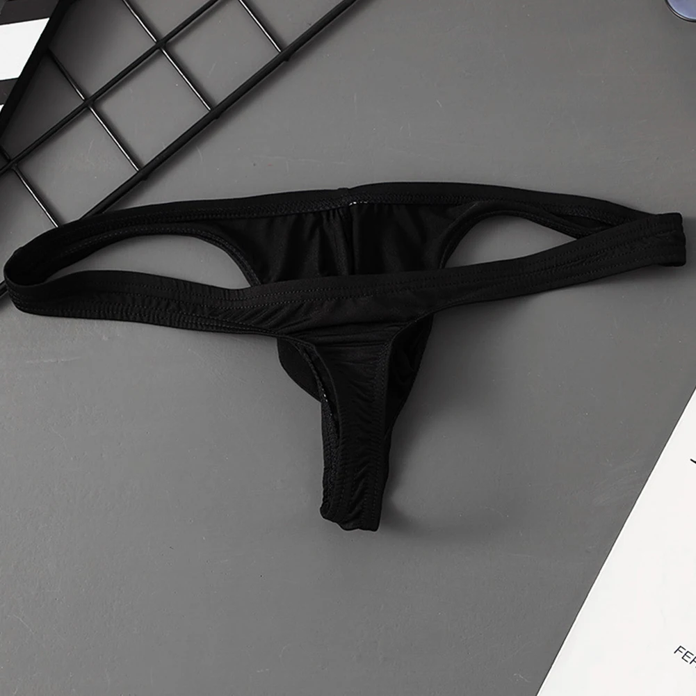 Classic Thongs Ice Silk Seamless Night Out Polyamide Spandex Blend Seamless Design Solid Pattern Comfortable Fit