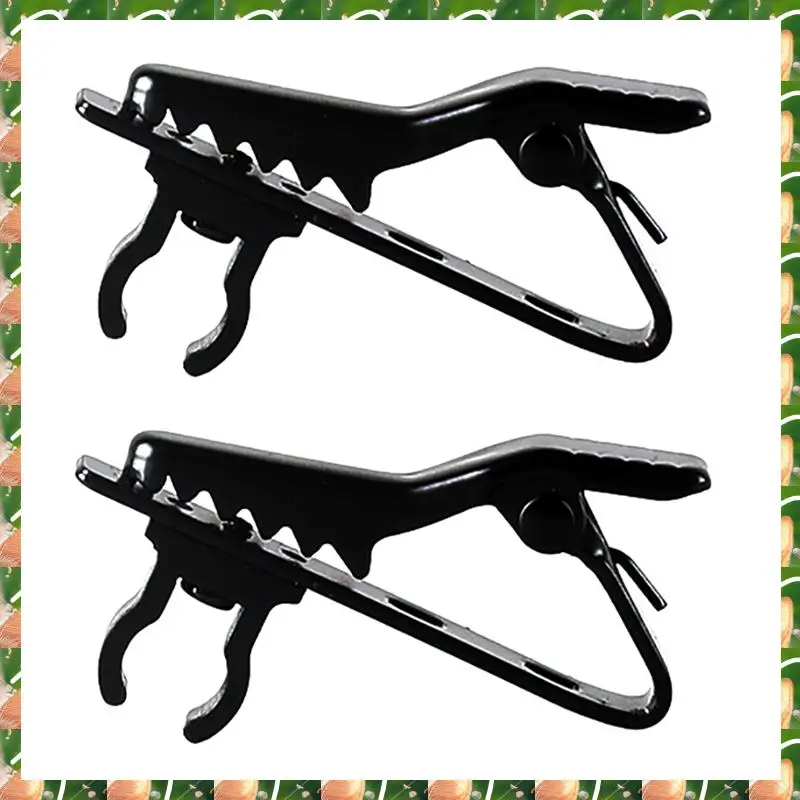 

JAJA Alligator Clip On Mic Lapel Clamp For Secure Placement For Improved Audio Recording-Microphone Cable Holder Clasp
