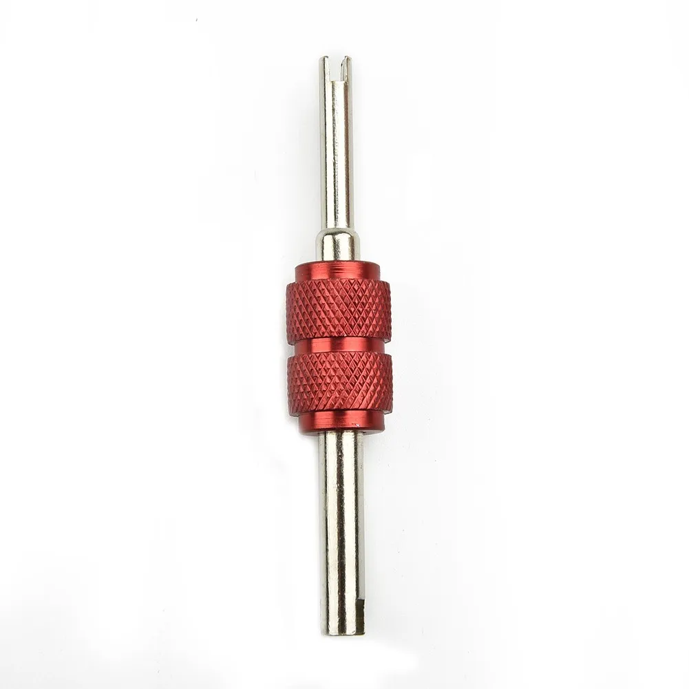 1set A/C AC US Valve Core Remover Installer Kit alat 75mm Mobil AC katup inti tekanan tinggi dengan obeng