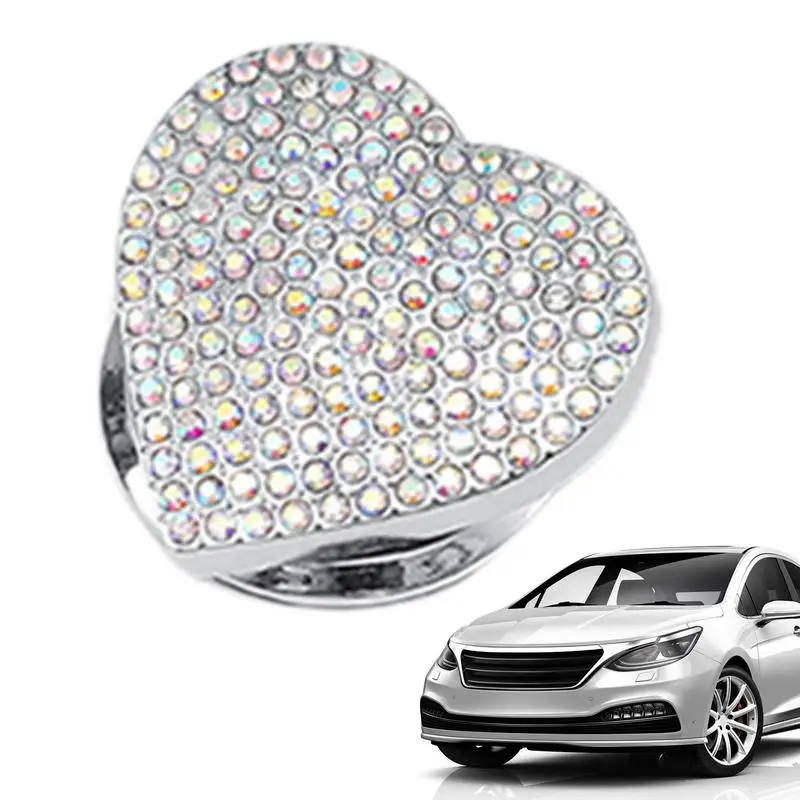 

Bling Push Start Button Cover Car Rhinestone Engine Start Stop Button Glitter Cover Self Adhesive Push To Start Button Decal