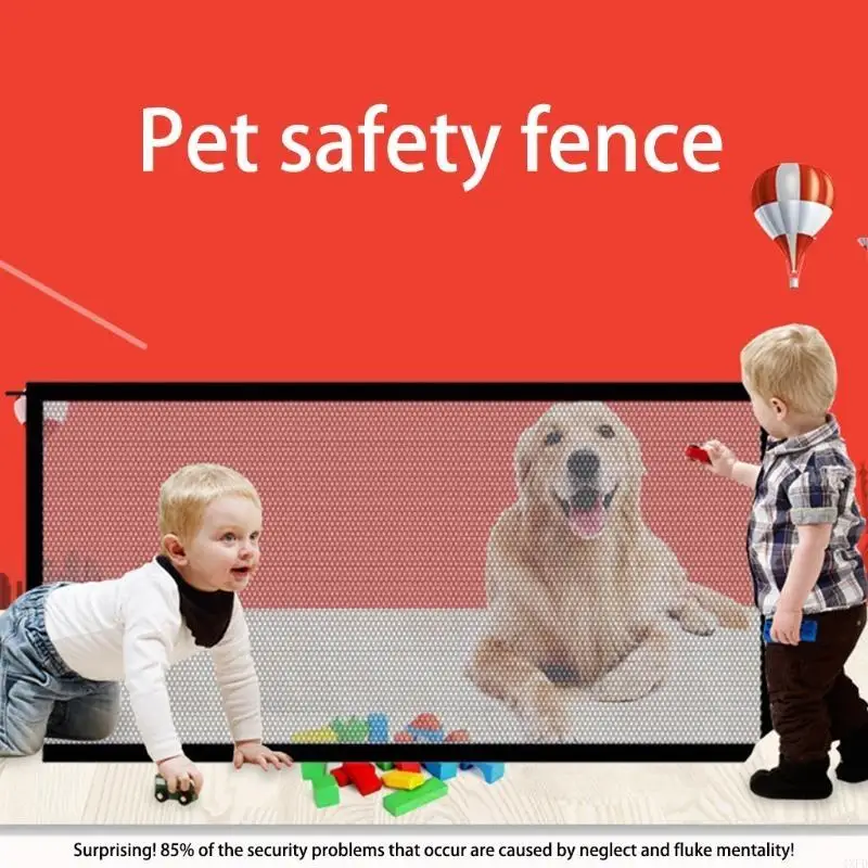 4xfd Innenhundezäune Haustier -Isolation Netz Klapptreppe Gate Guard Gaters
