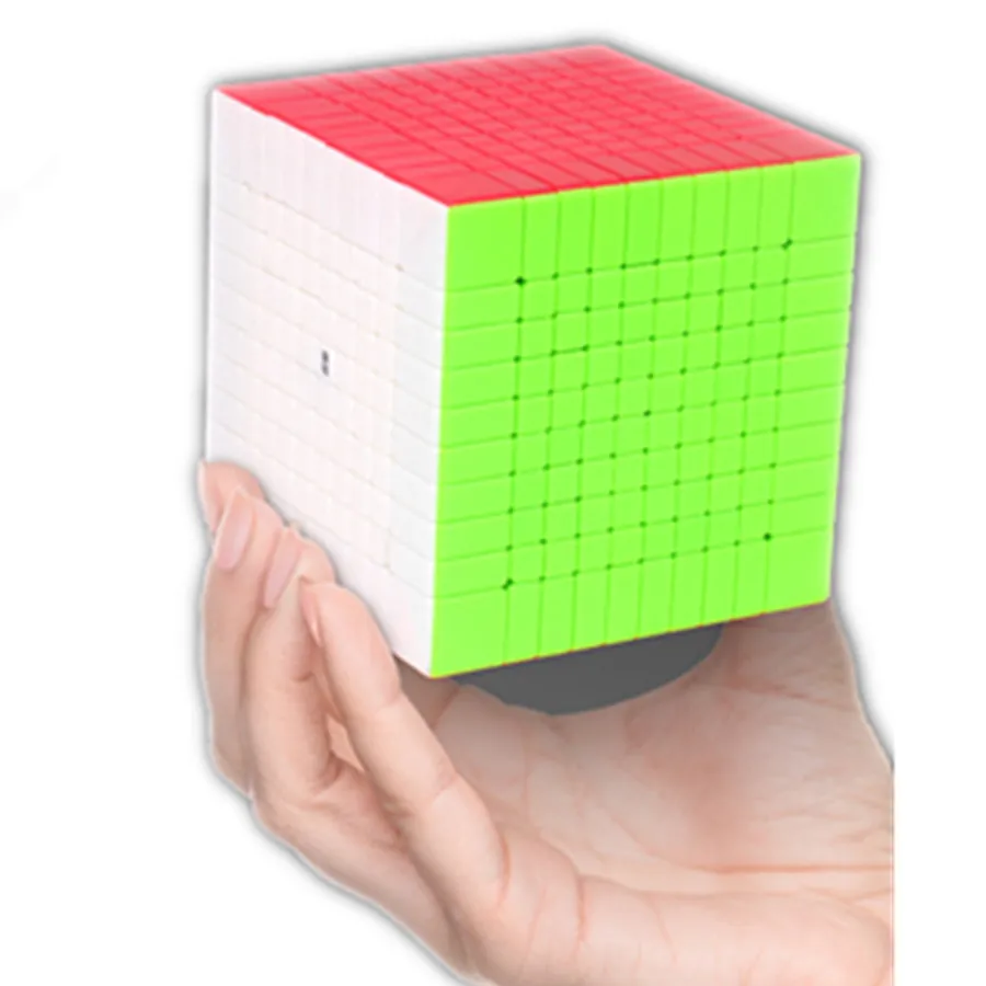 Qiyi 10x10 Magic Cube Colored High level And Difficult Cubo Magico Professional Speed Puzzle Toy Competition Cube Gift Toys Game