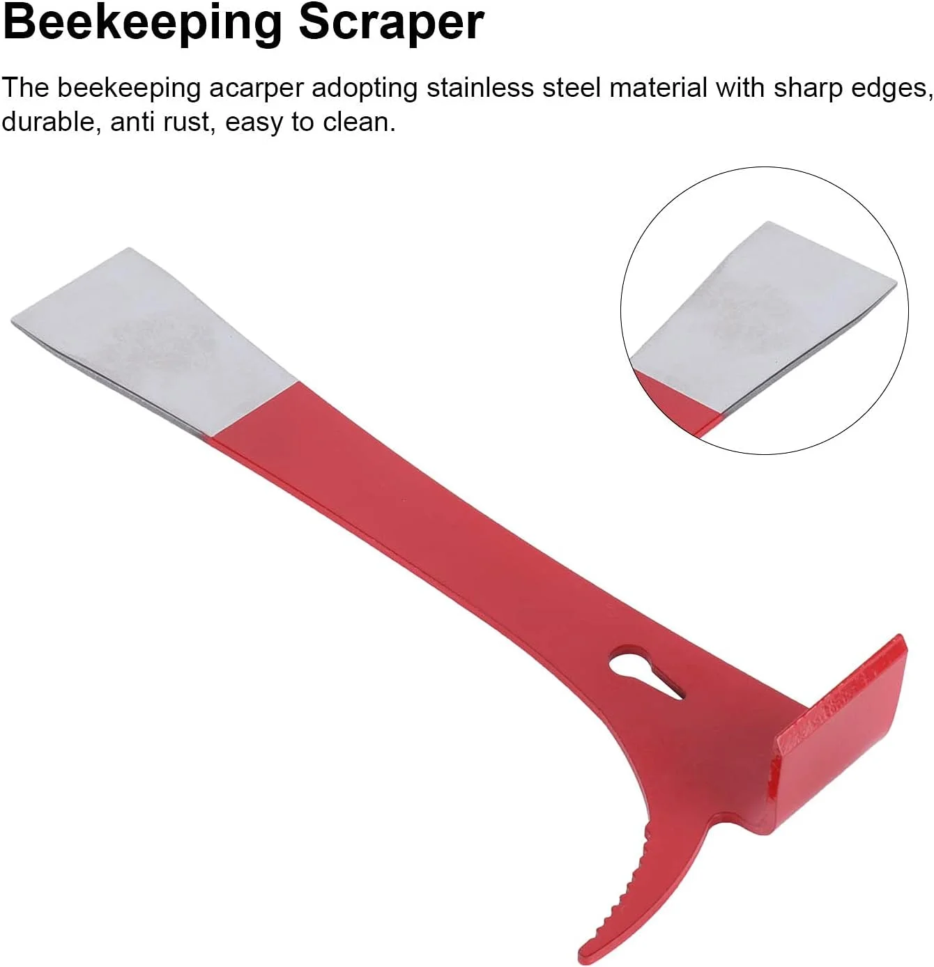 

Bee Hive Scraper Stainless Steel Honey Cutting Knife Bee Hive Tool Honey Scraping Knife Beekeeping Equipment Frame Cleaning Tool