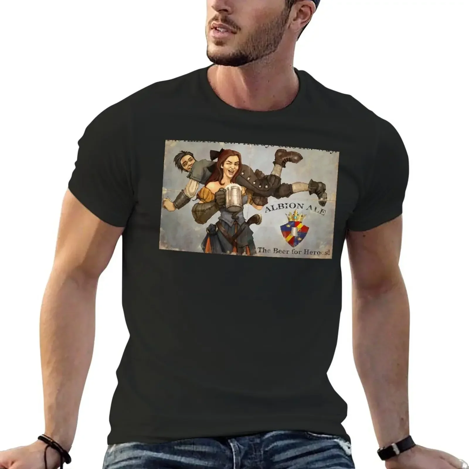 Affiche de la propagande Fable 3 - La fille albion se fait toujours avoir Poster T-Shirt quick drying mens cotton t shirts