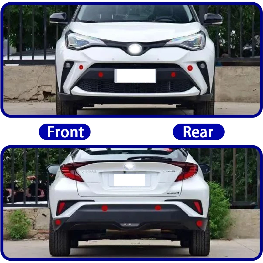 ZhuCamX Car Parking Sensor Kit for Toyota CHR C-HR 2016-2023