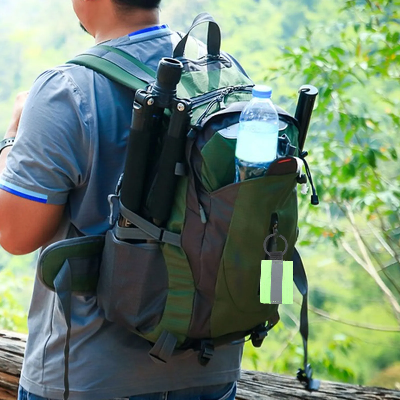 

10Pcs Reflective Key Holder Tags Pendant Lightweight Double-Sided Reflectors Quick Hang Bag Charm Safety Gear for