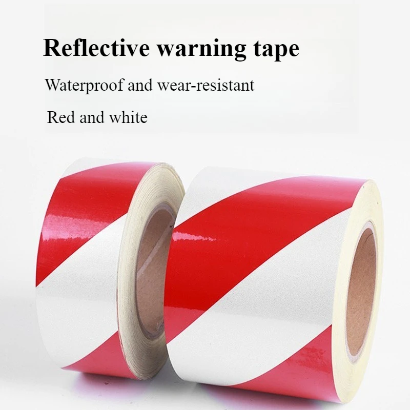 Outdoor Notfall Sicherheit Traktion Band Sicherheit Schutz Rot Weiß Barrikade Band Gefahren Warnband Reflektierende Sicherheit Band