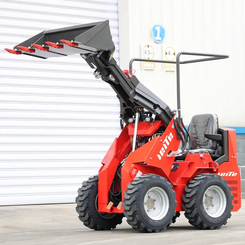 2025 رخيصة صغيرة رافعة عجلات انزلاقية التوجيه مجرفة لودر لحديقة المزرعة استخدام المصنعين الصينيين بقعة رائجة البيع