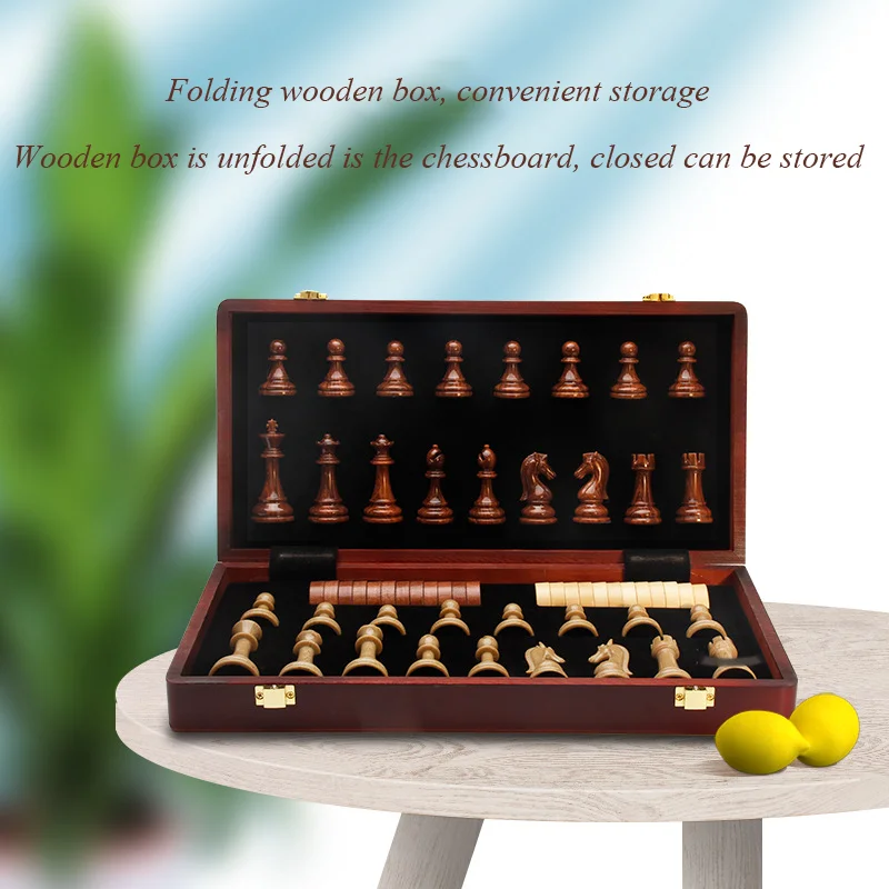 High Grade Collection Professional Acrylic Material Chess Checkers Folding Portable Home Board Games Wooden Board Toys