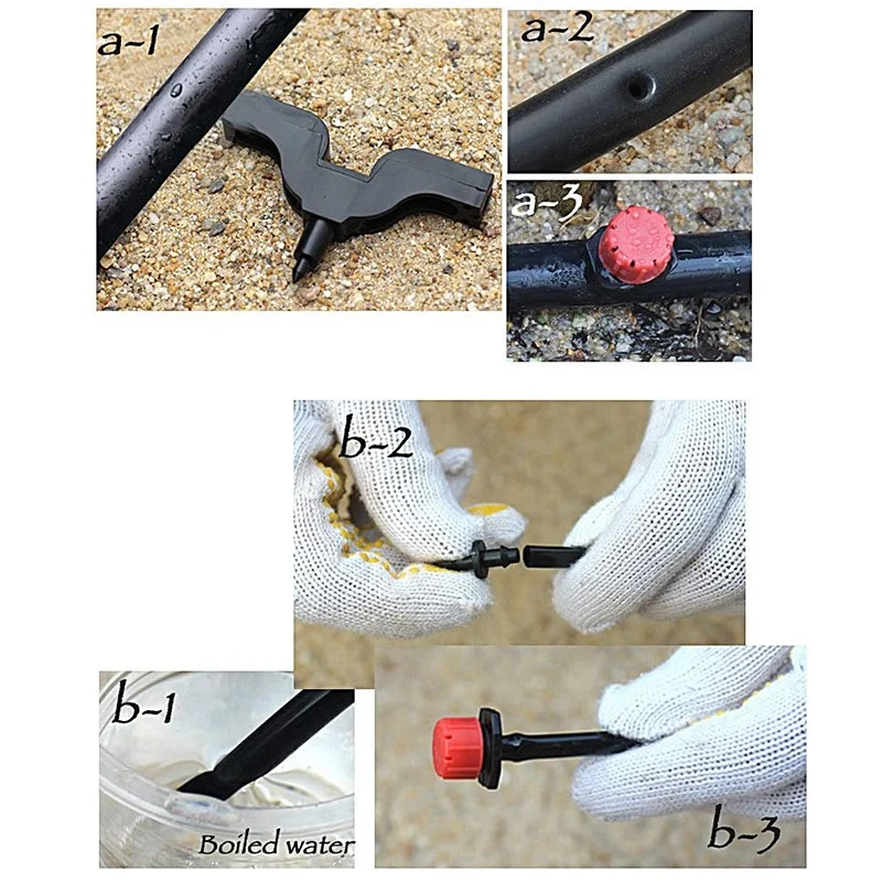 Gotejadores De Irrigação Ajustável Com Kit De Gotejamento, Jardim Rega Fitting, 200