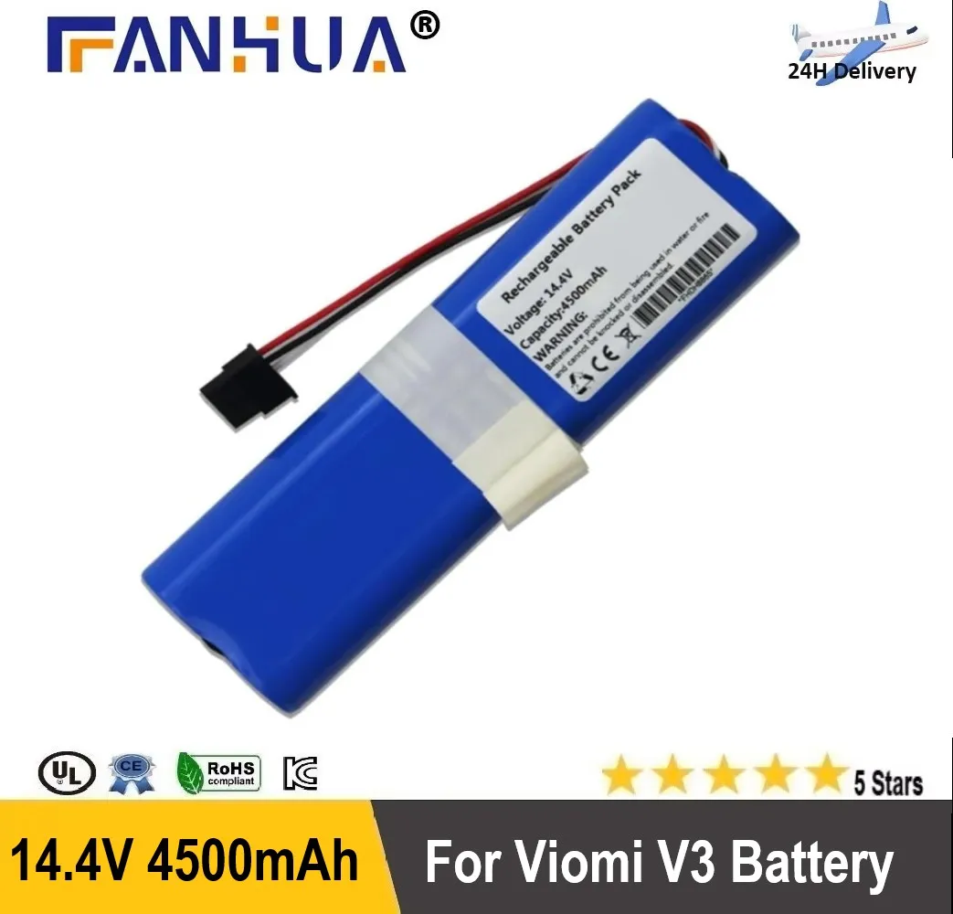 

Robot Vacuum Cleaner 14.4 5465V202 Rechargeable Battery ，Compatible for Viomi，V3 V3 PRO，4500MAH，Vacuum Cleaner Accessories