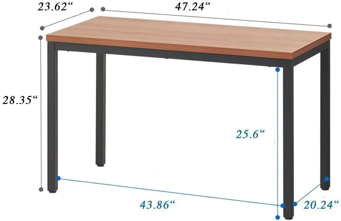 48 Inch Computer Desk for Home Office - Sleek and Sturdy, Ideal for Work and Study, Multi-Purpose Table for Writing, Dining, and
