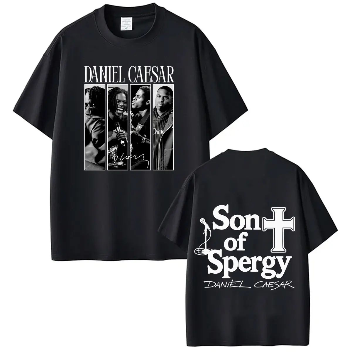 Daniel Caesar Son of Spergy Tour 2026 Graphic T Shirts Men Women Fashion T-shirt Short-sleeved Cotton Loose Gothic Punk T Shirts