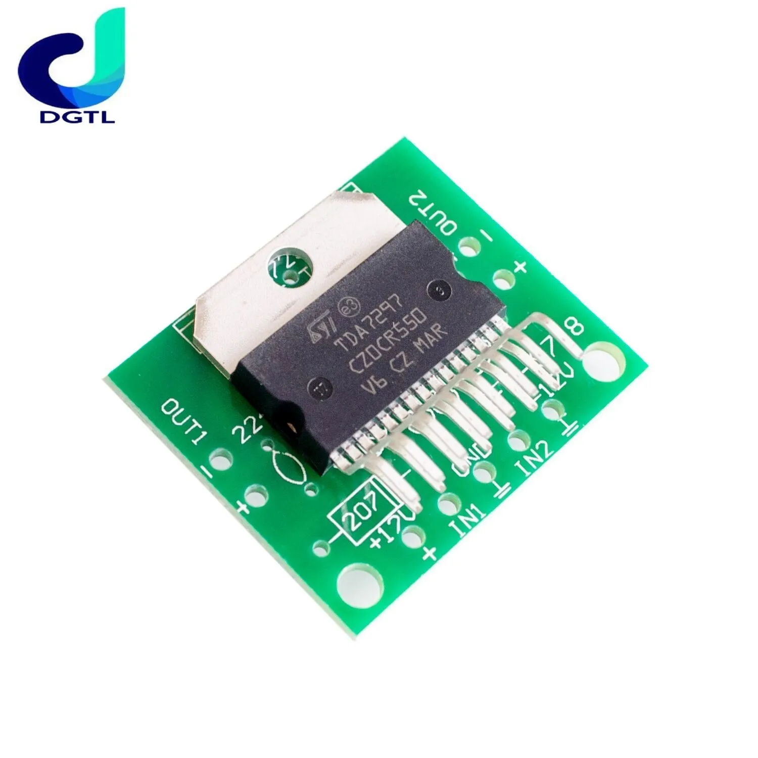 1set TDA7297 amplifier board spare parts dc 12v grade 2.0 dual audio encoding 15w electronic diy kit