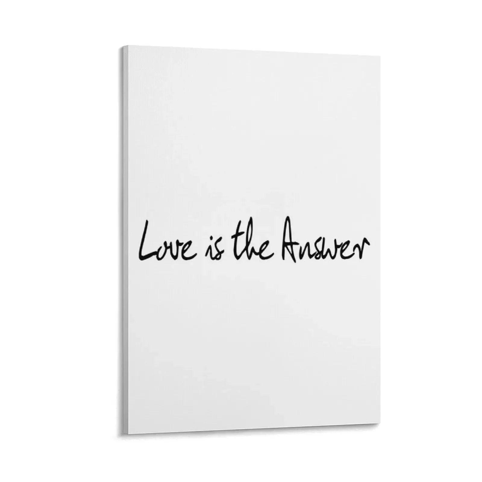 

Love Is The Answer - Black Print Canvas Painting Picture on the wall room decorations for men posters
