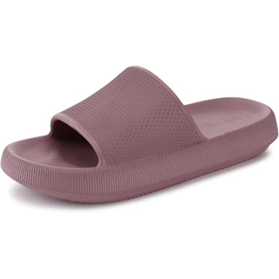 

WHITIN Slippers for Women Non Slip Cushioned Thick Sole Slides Quick Drying Bathroom Sandals