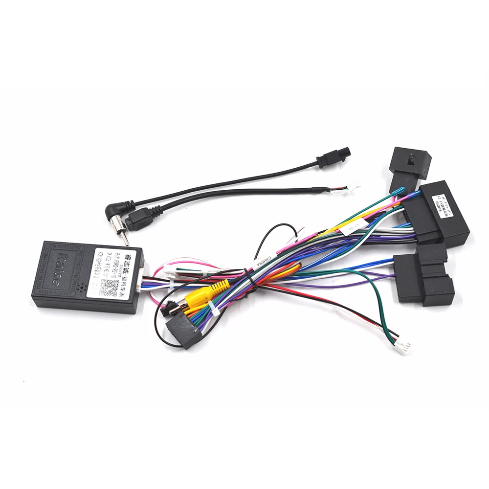 2 Din Android Frame 16Pin Car Radio Wire Harness Adapter Canbus Box For Ford Focus F150 Ranger Escape Aanroid Radio Power Cable