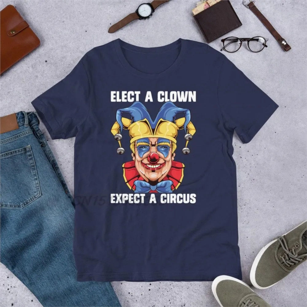 Elect A Clown Expect A Circus Funny T-shirts Cute Nursesaurus T Rex Printed Tee Shirts Unisex Premium Cotton O-Neck TShirts