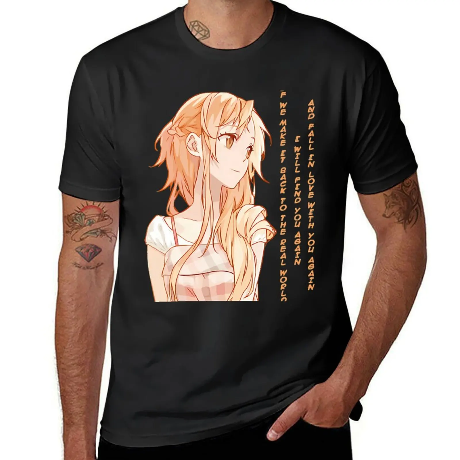 Sao Asuna Classic - Art Asuna Vintage T-Shirt boys animal print vintage tops customs design your own t shirts for men