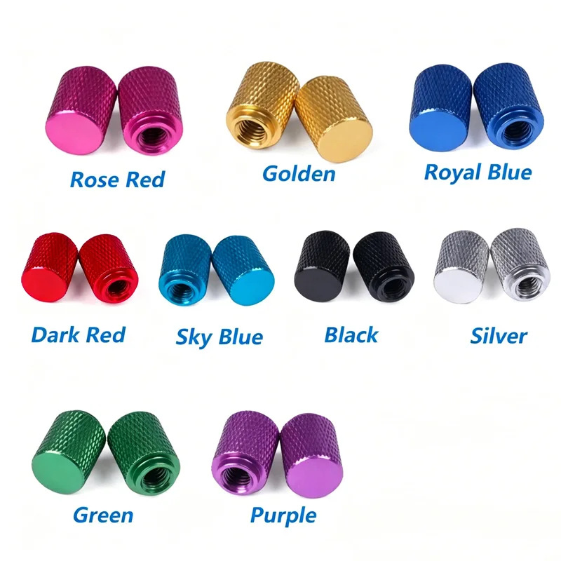2 Pcs Anodized Aluminum Knurled M3 M4 M5 M6 Knurled Thumb Nuts Blind Hole Hand Tighten Adjustment Nut