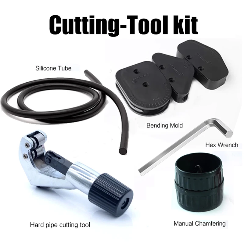 

FreezeMod Computer Water Cooling Cutting Tube Bend Tool Kit For Acrylic/PETG/Metal Hard Pipe Tubing OD 12mm 14mm 16mm Optional