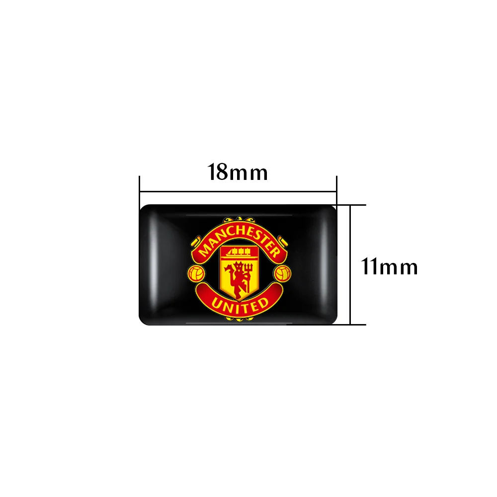 10/20/50PCS Epoxy Stickers Car Manchester United Badge Interior Decoration Decal For VW SEAT Audi BMW Nissan Toyota Renault Kia