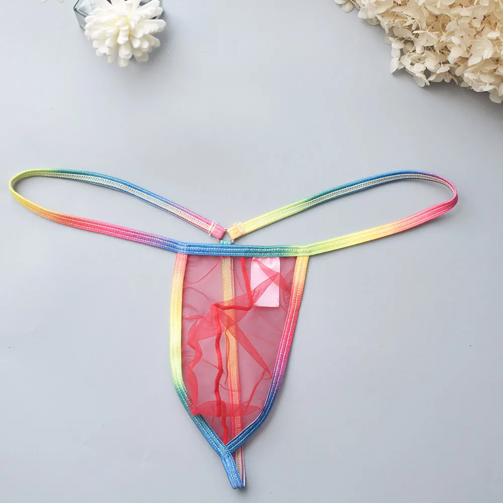 Transparent Sheer Mesh Men's Thongs - Single-Strap Design Ultra-Sexy Underwear Perfect for Special Nights & Casual Wear view 5