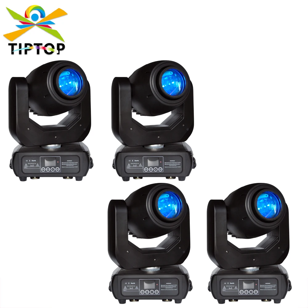 

Gigertop 4 Pack 150W Led Moving Head Spot Light with 5pin Wireless Connection Socket 16/14/12/10 DMX Channels USITT DMX-512