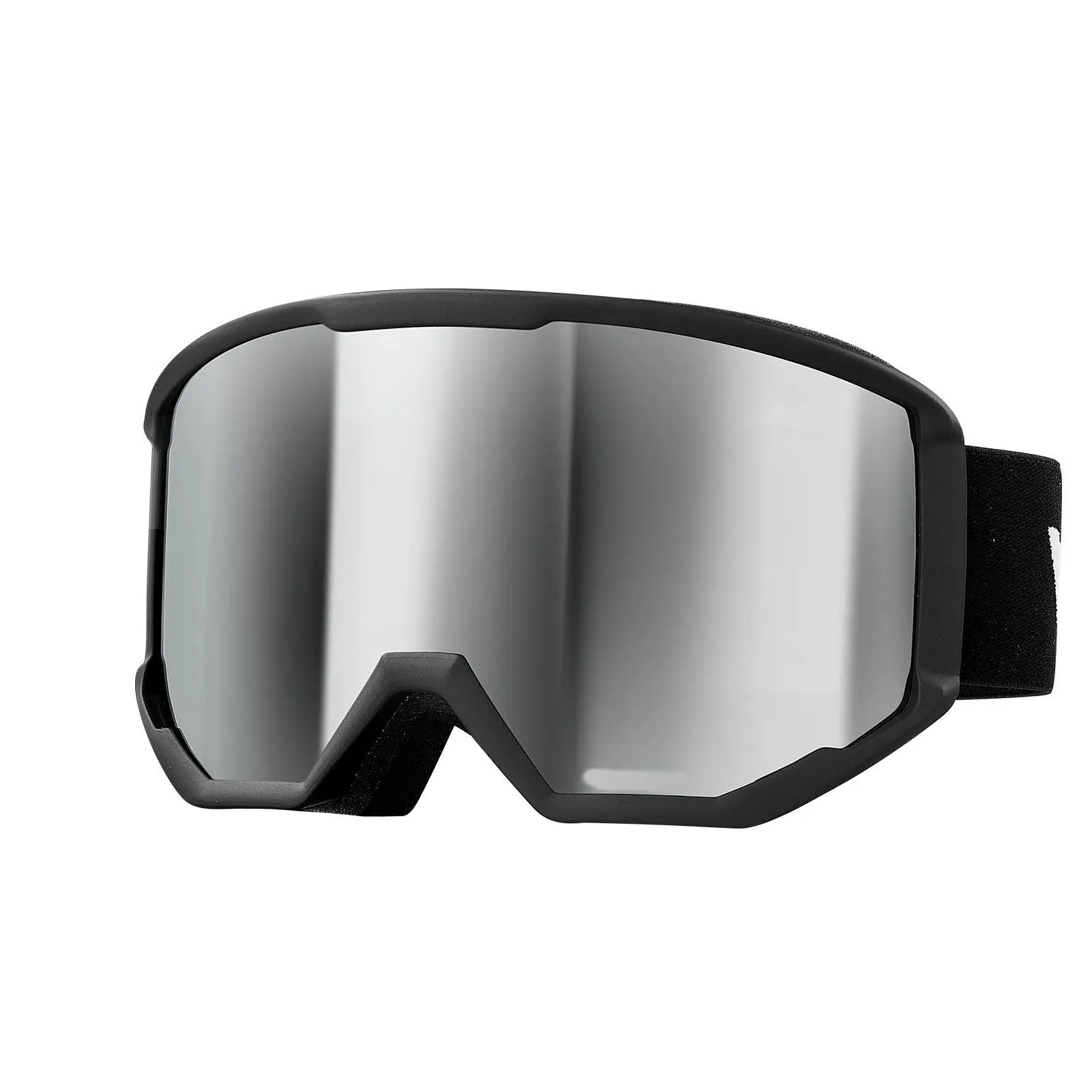 

Ski Goggles, Cylindrical Lens with Silver Mirror Revo Coating, OTG Anti fog Snow Goggles for Men Women Youth, TPU Frame &