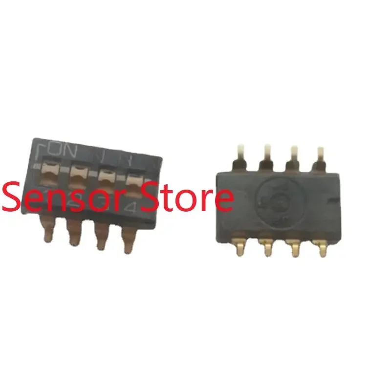 10PCS DIP Switch 4 Positions SMD 4P Coded Piano Key 2.54mm Pitch Gold-plated Feet